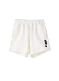 Short in felpa bianca