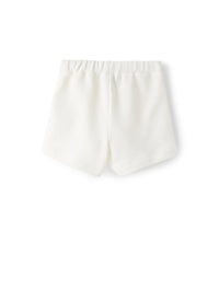 Short in felpa bianca