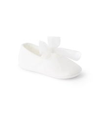 Scarpine neonata in tulle con fiocco