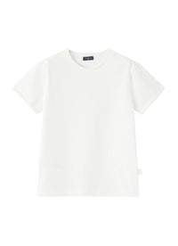 Short-sleeved stretch T-shirt - White & White