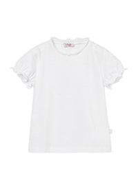 T-shirt à bordures tonales - White & White