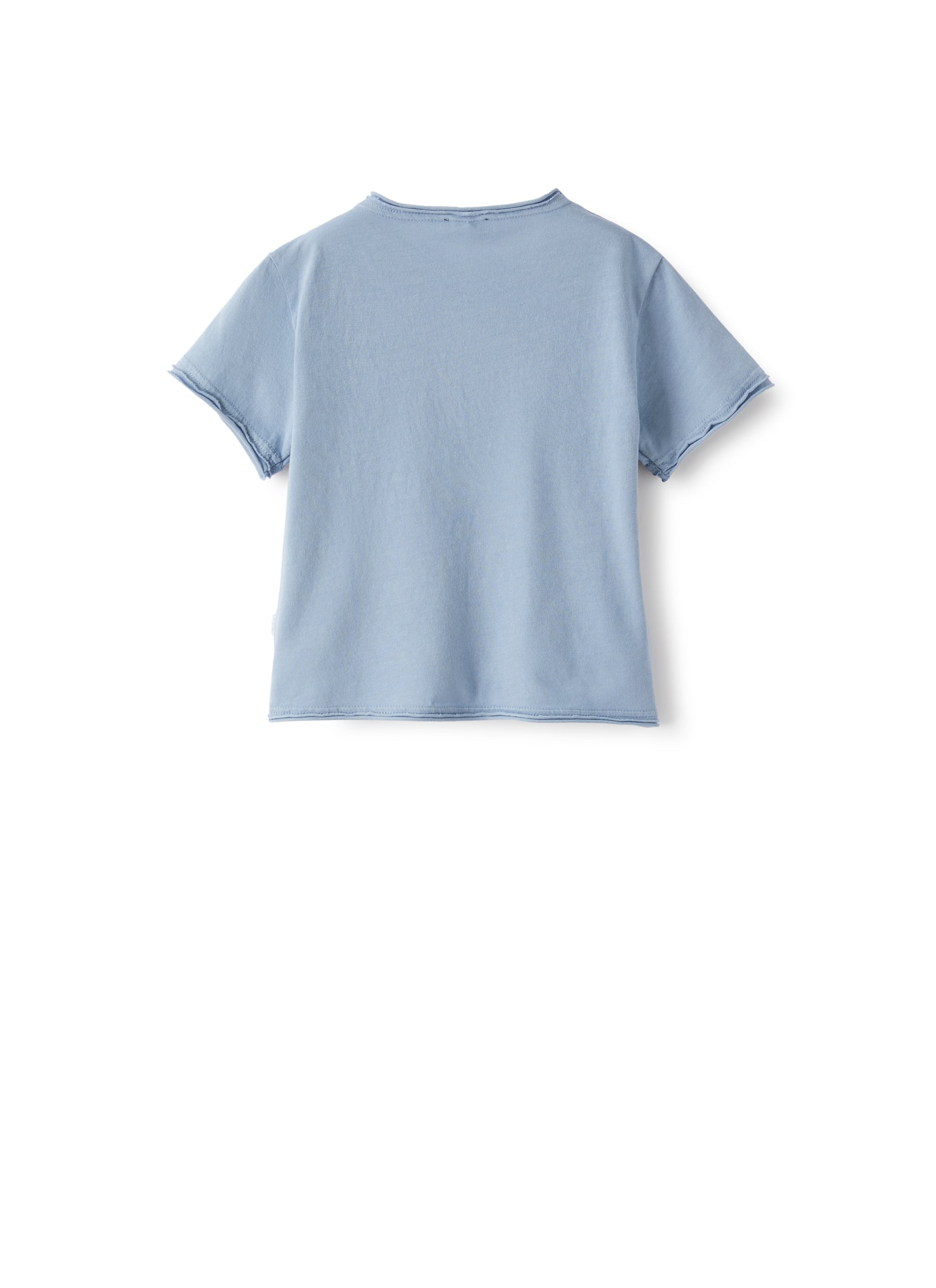 T-shirt in jersey organico azzurra