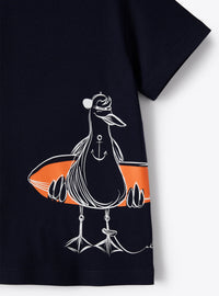 Seagull T-shirt - Blue & White