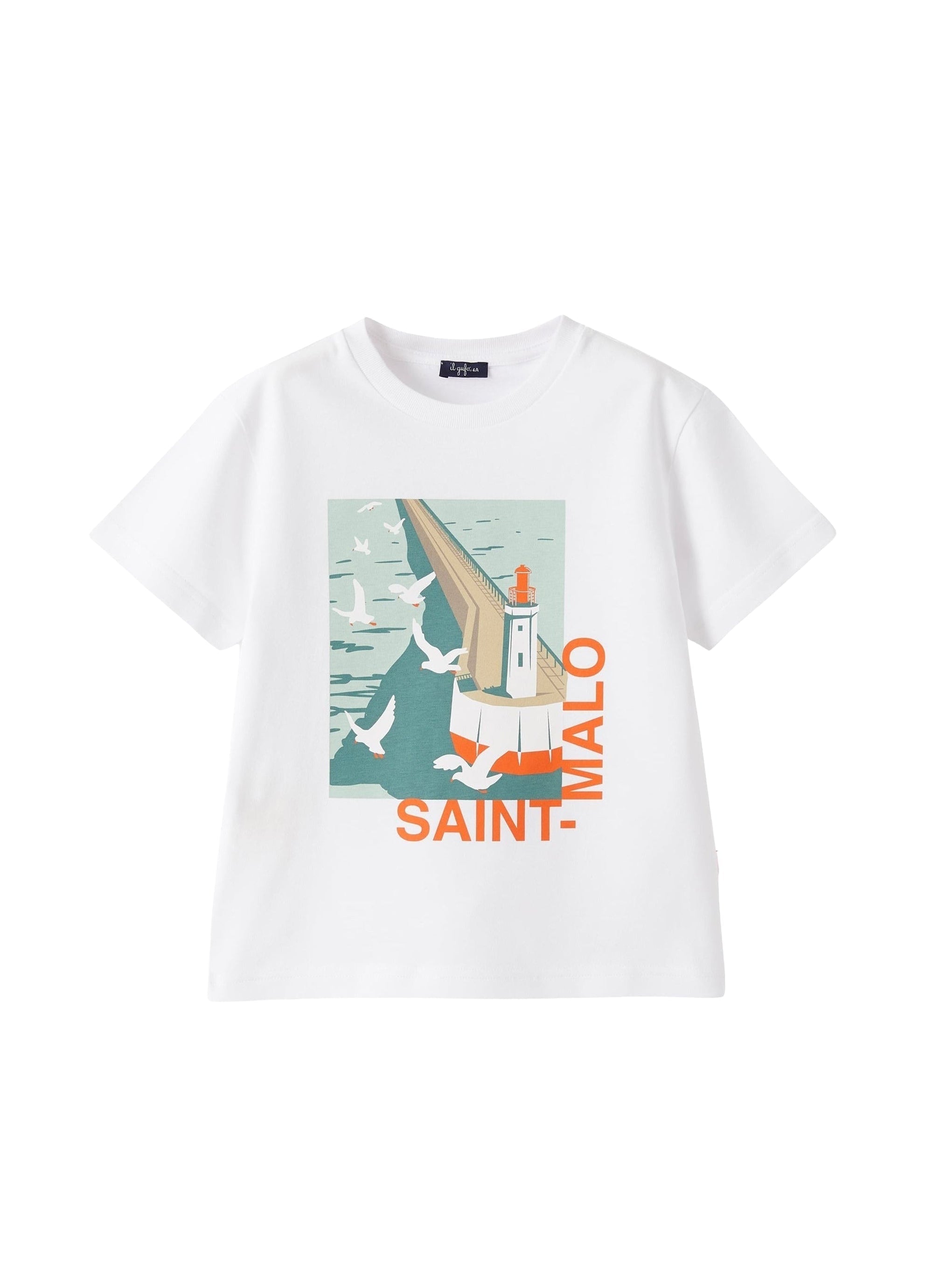 T-shirt in jersey stampa Saint Malo