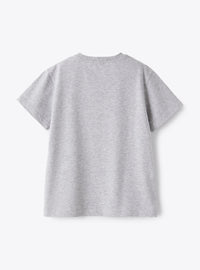 Quad print T-shirt - Nickel Grey & Green