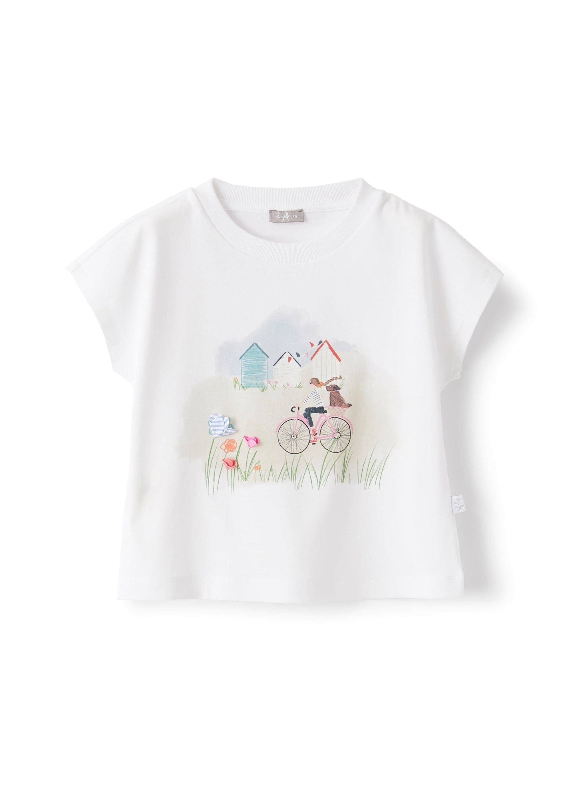 Landscape T-shirt - White & Sand