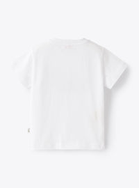 Crocodile print T-shirt - White & Green