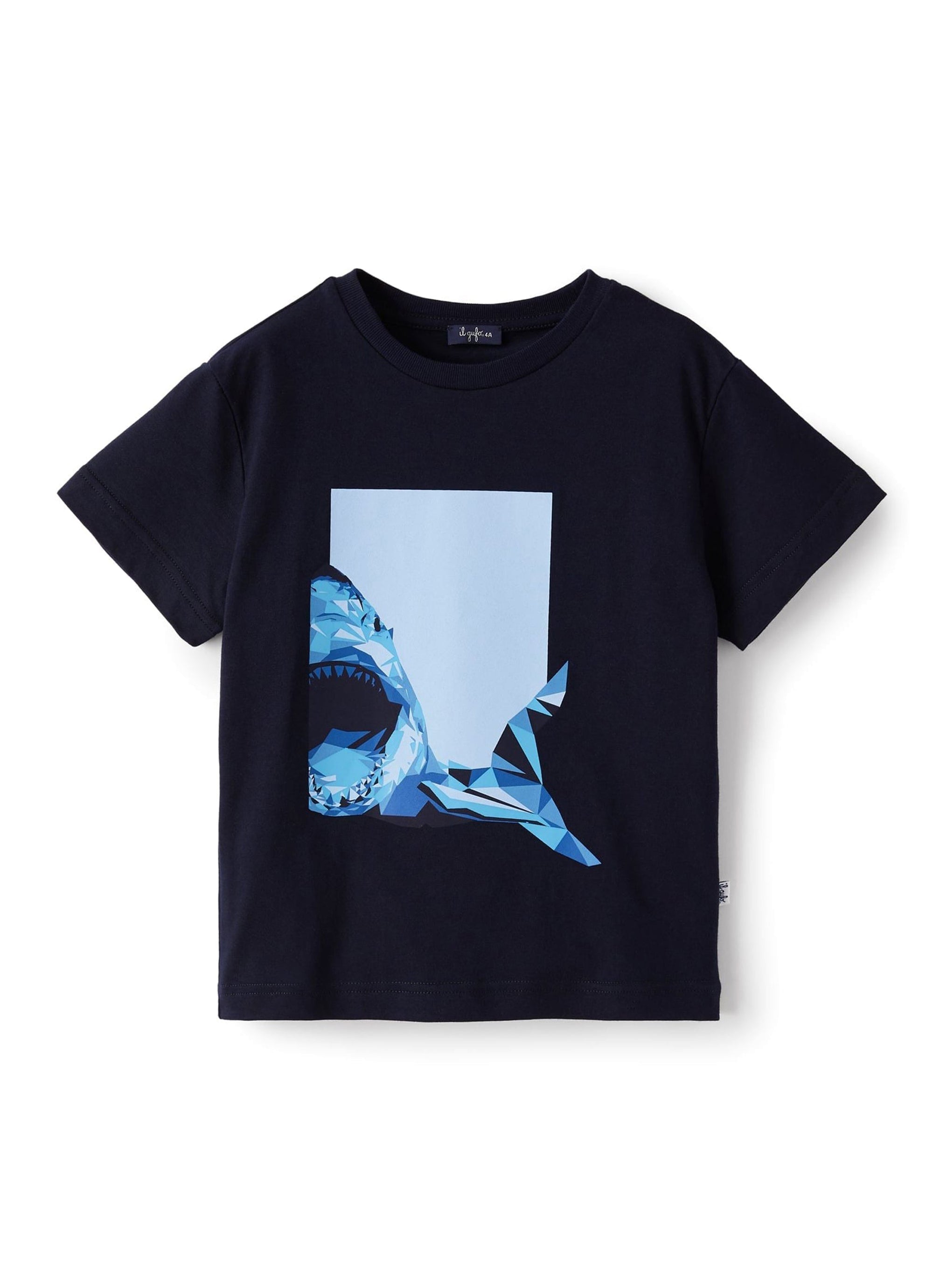 T-shirt à imprimé requin - Blue & Light Blue