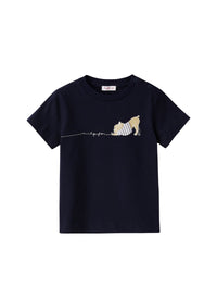 T-shirt da neonato con stampa bull dog