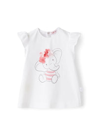 T-shirt à imprimé éléphant - White & Rose