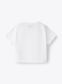 Short-sleeved round-neck T-shirt - White