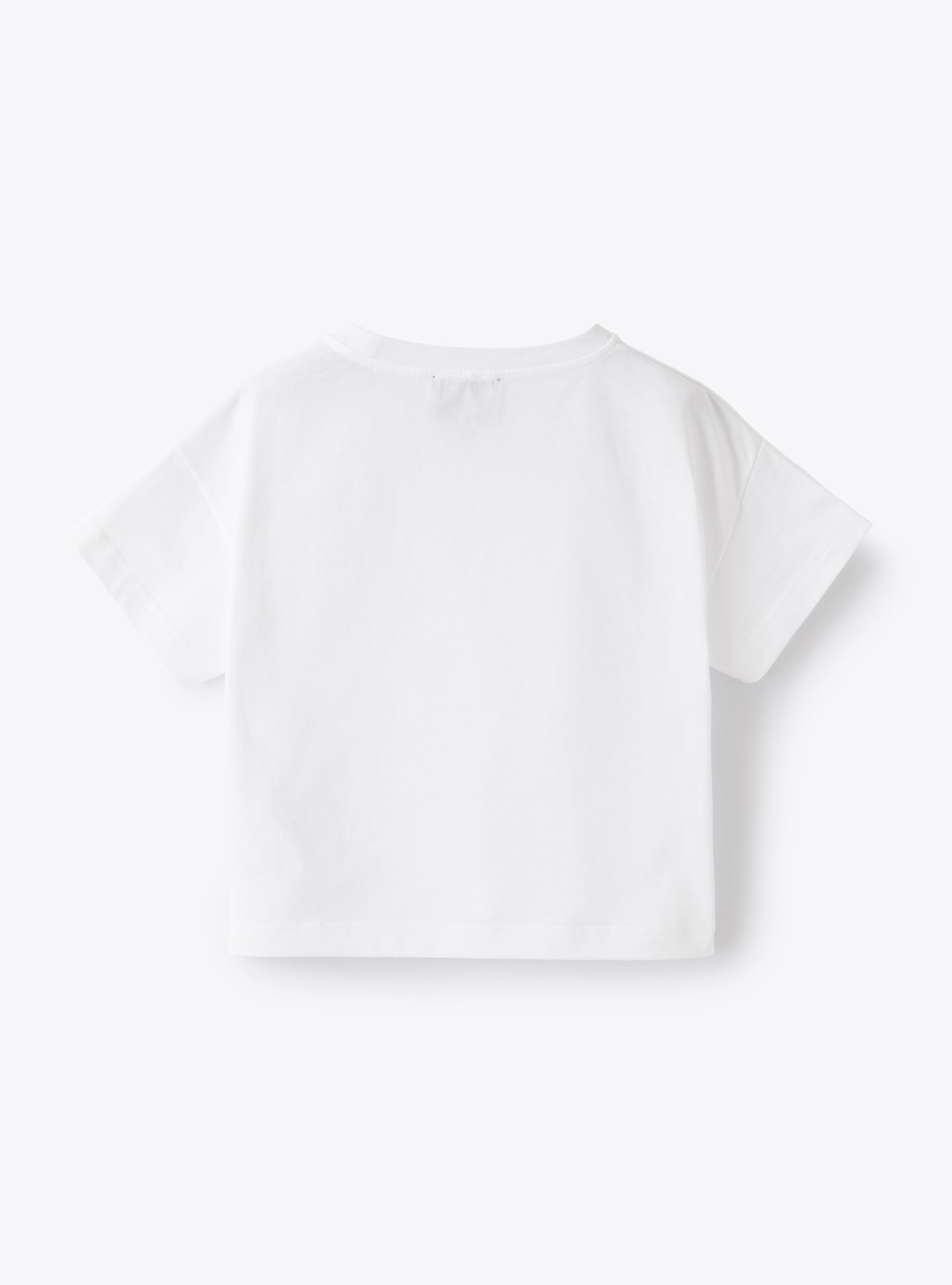 Short-sleeved round-neck T-shirt - White