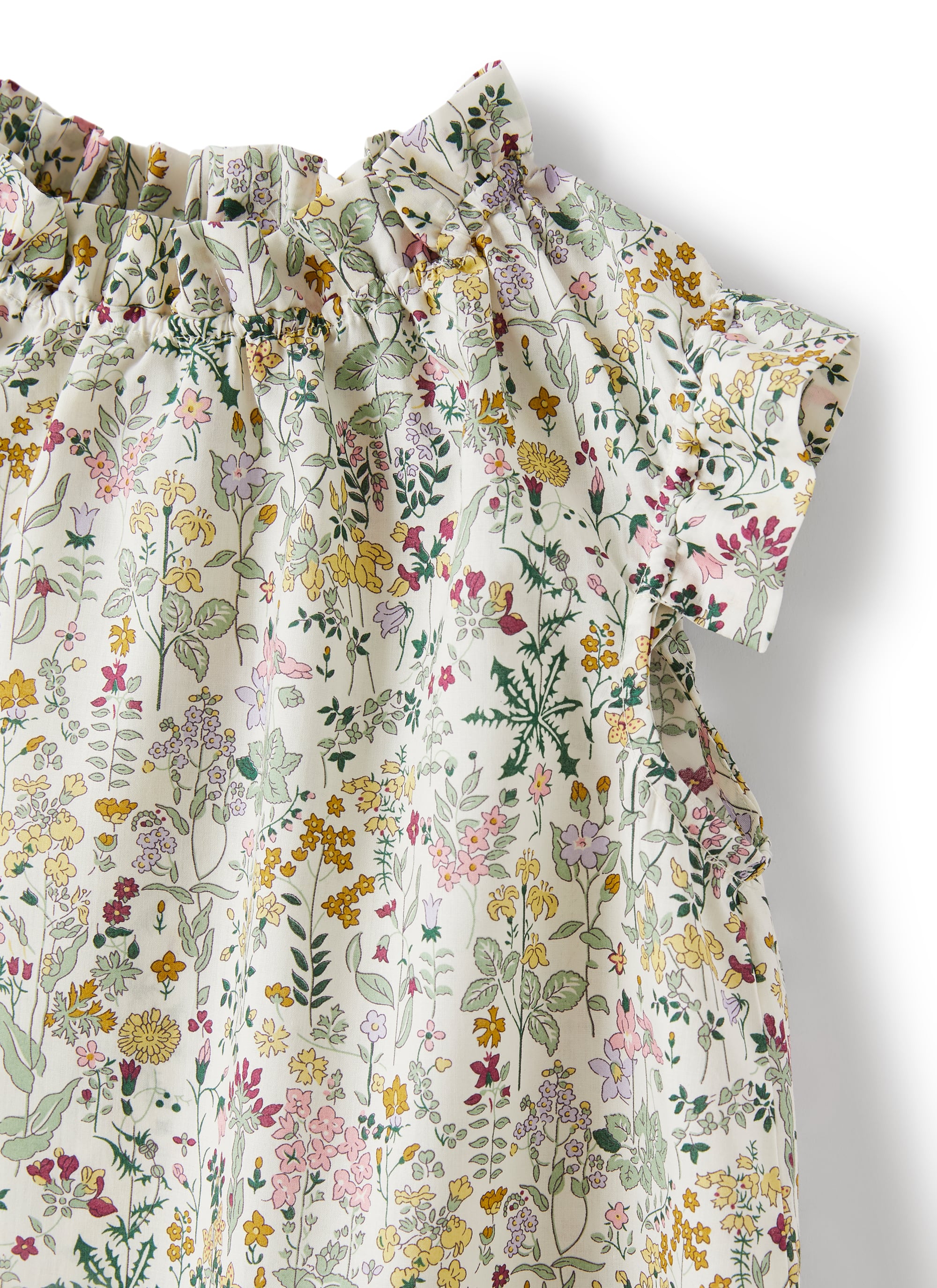 Top smanicato in tessuto Liberty Fabrics