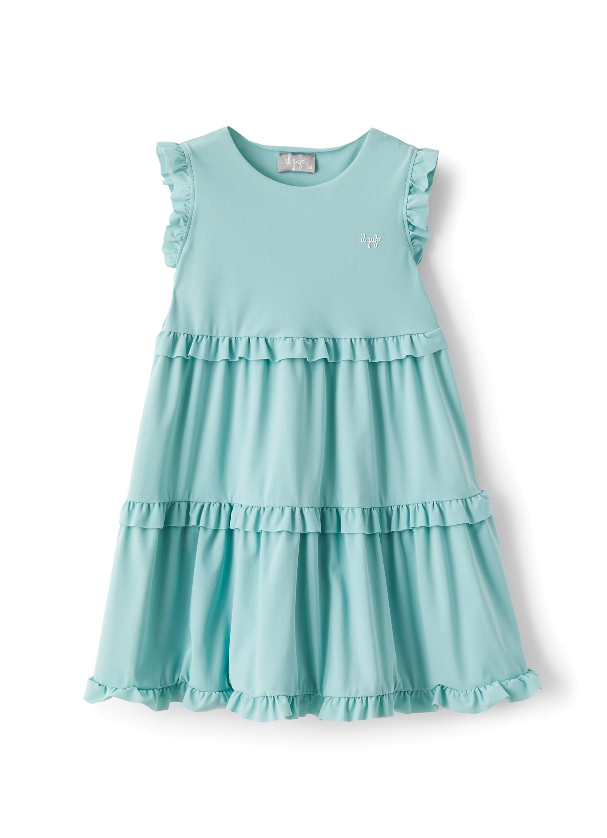 Fabric dress - Aqua Green