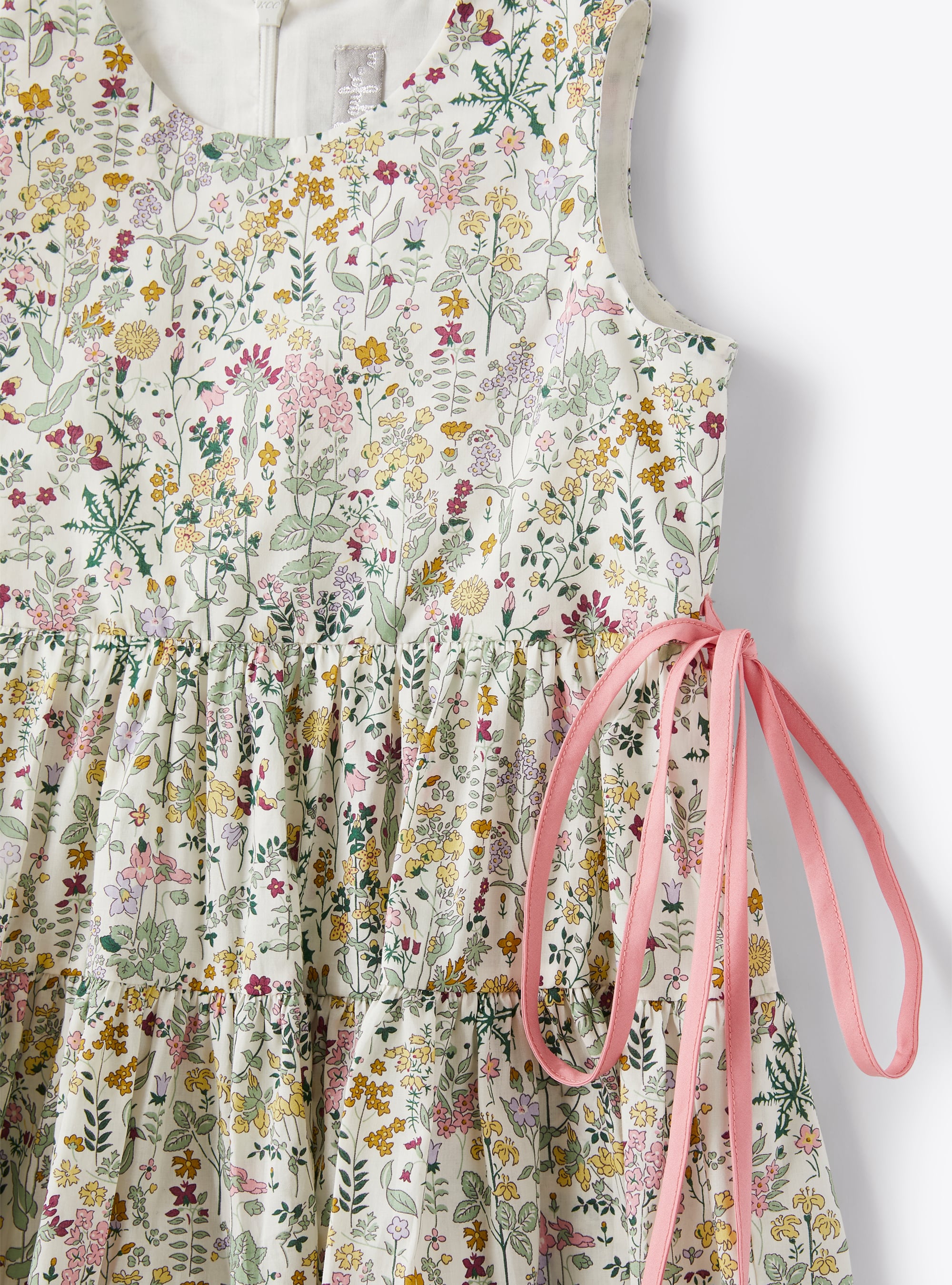 Vestito smanicato in cotone Liberty Fabrics
