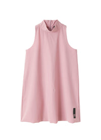 Sleeveless flared dress - Mauve