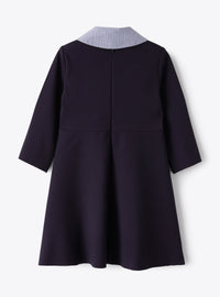 Vestito con foulard rimovibile