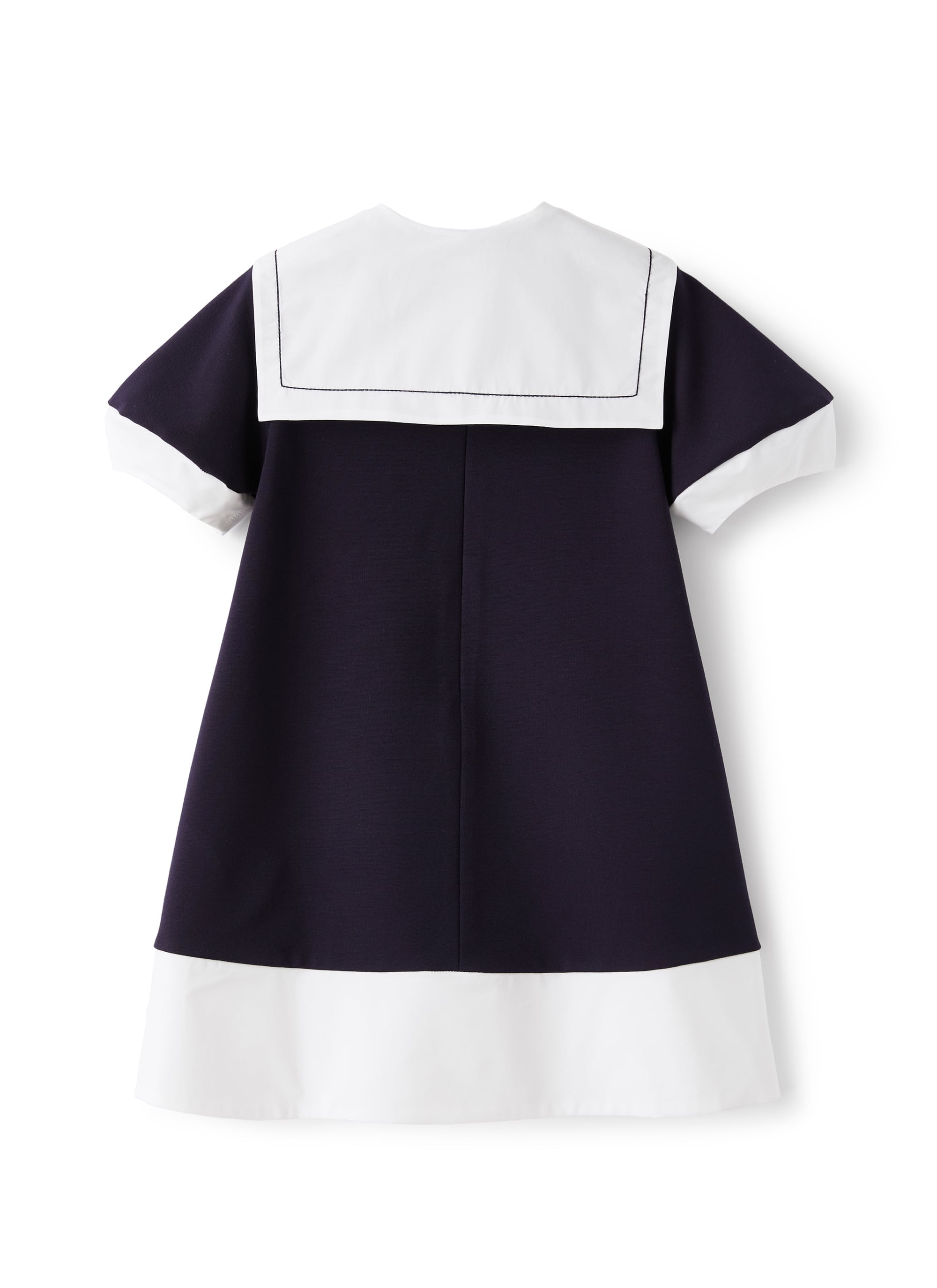 Vestito con colletto rimovibile