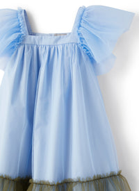 Vestito in tulle bicolore