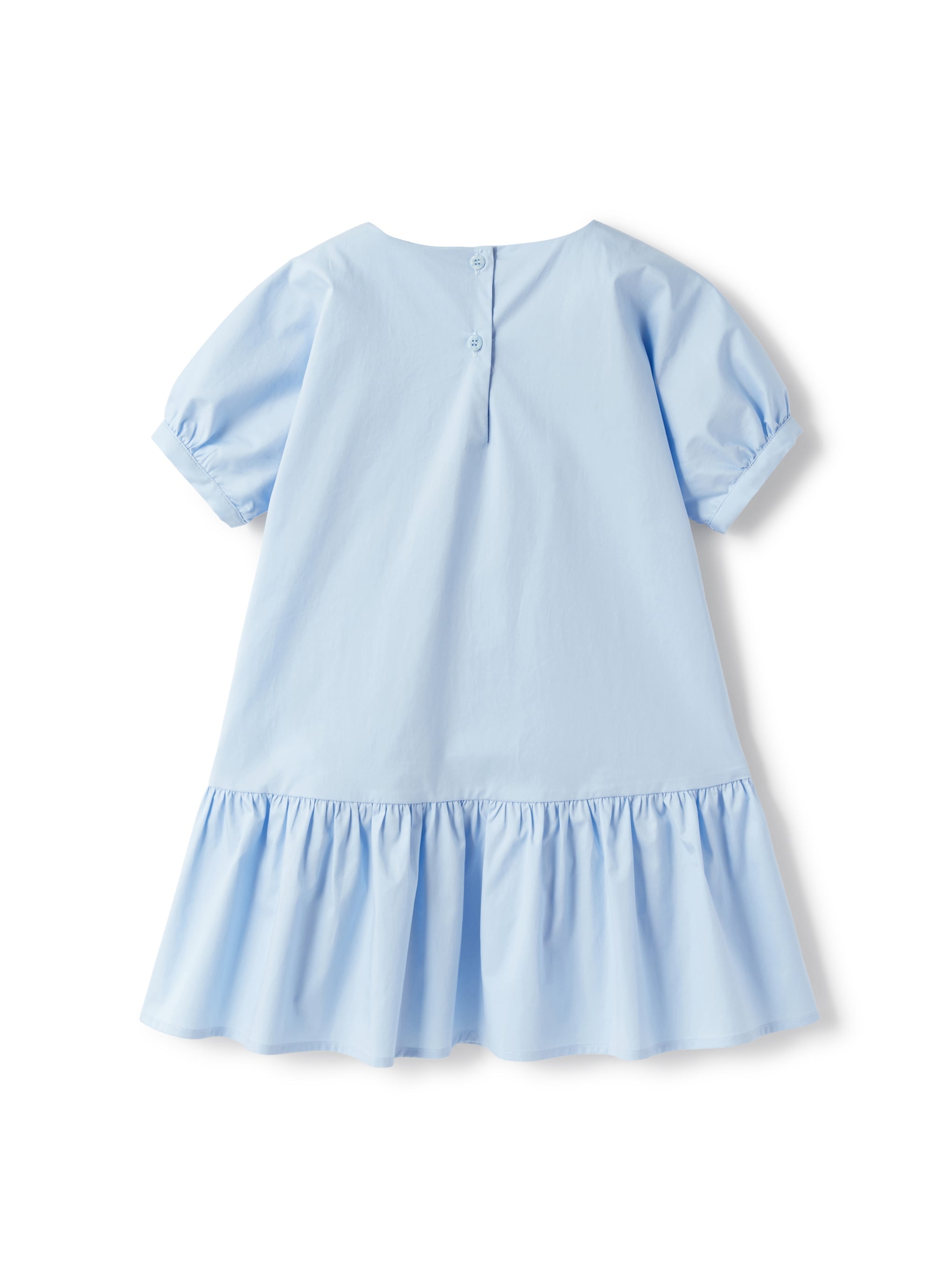 Vestito in raso stretch di cotone