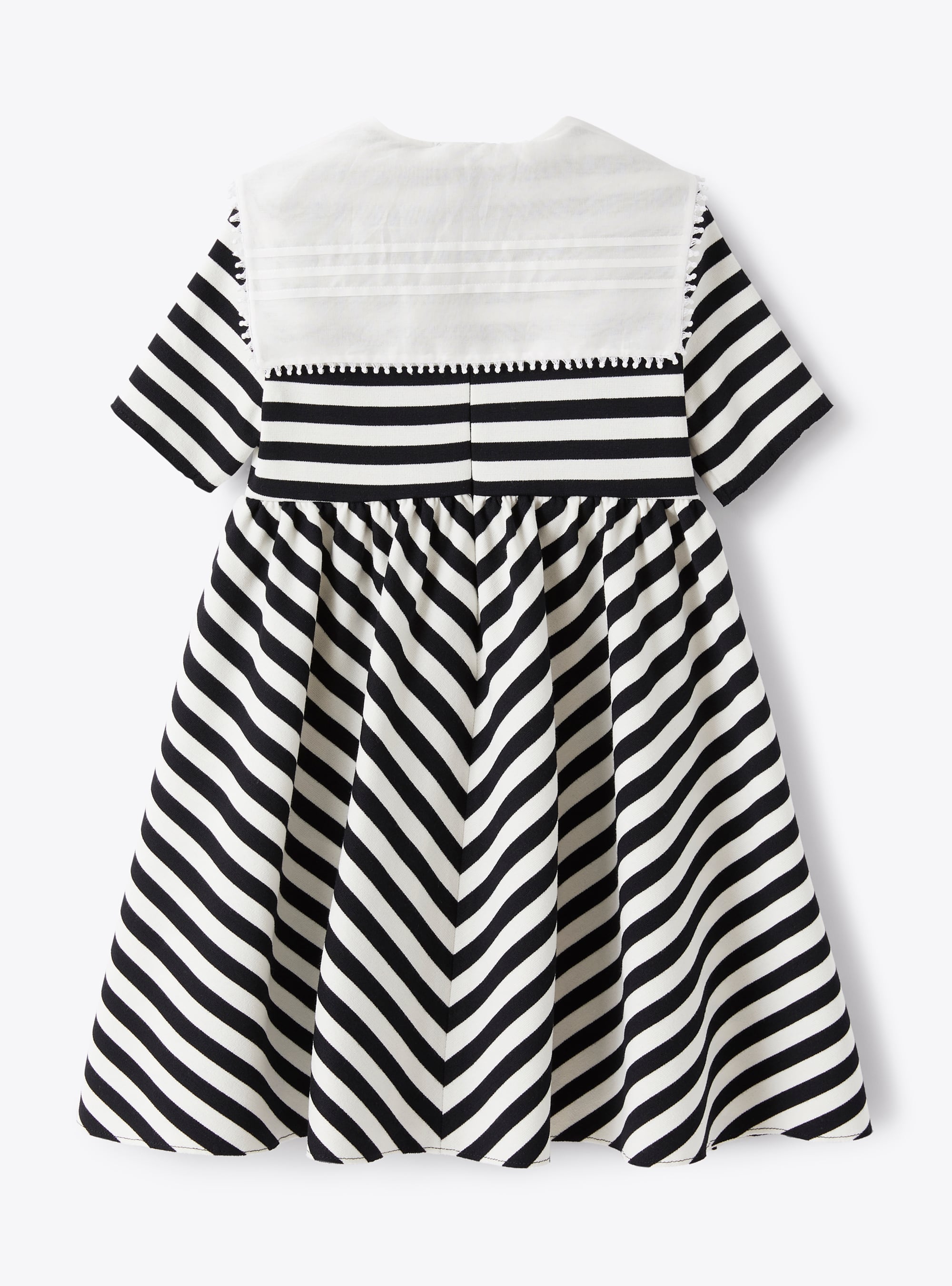 Striped Roman dress - Black