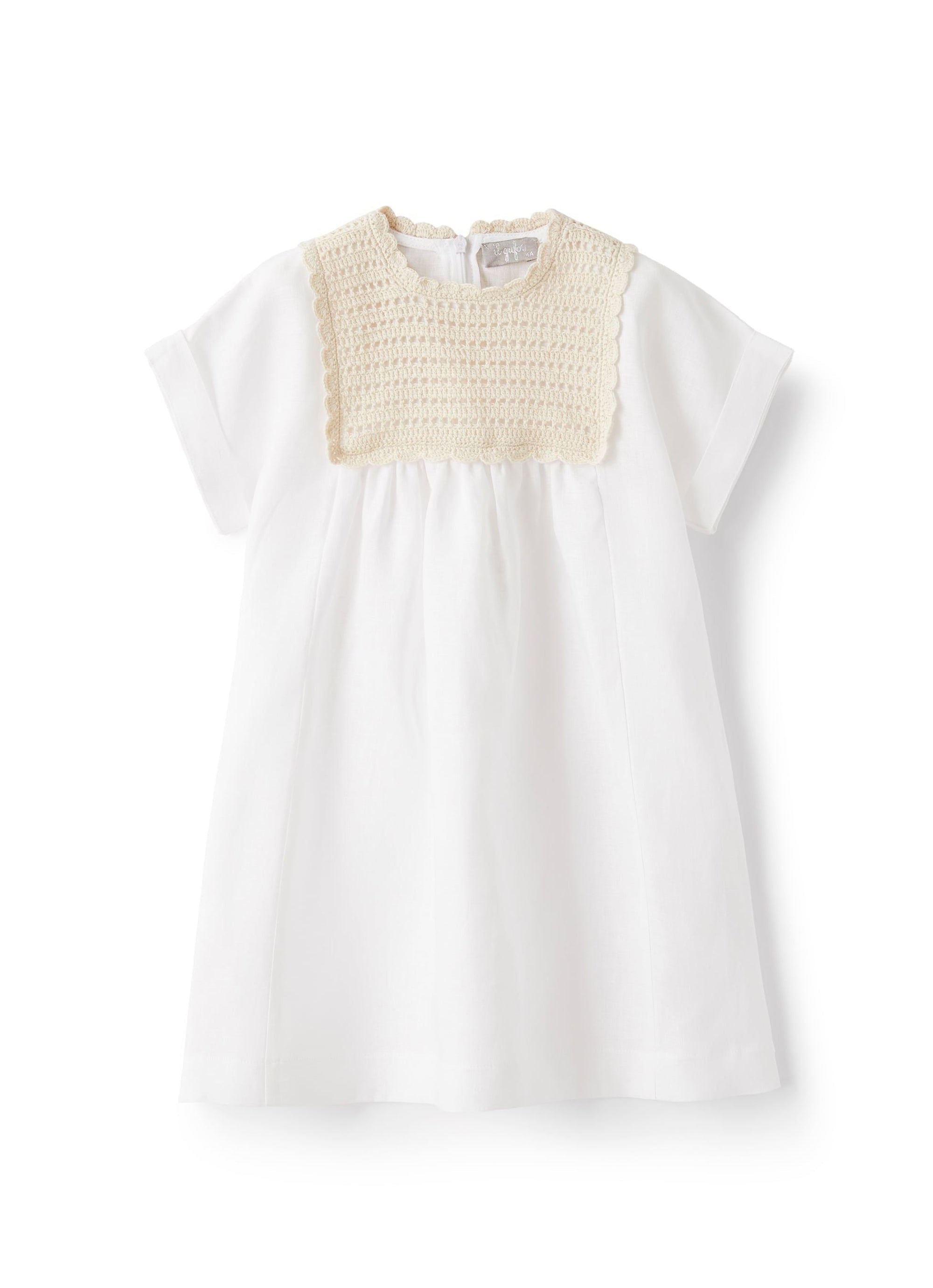 Dress with crochet details - White & Milk