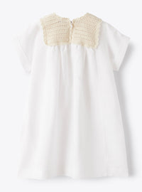 Dress with crochet details - White & Milk