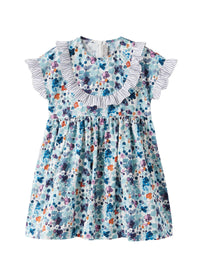 Vestito Con Fantasia Floreale Multicolor