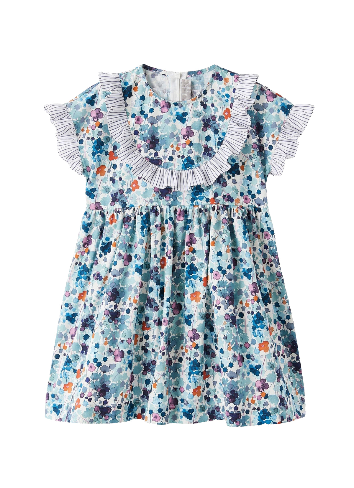 Vestito Con Fantasia Floreale Multicolor