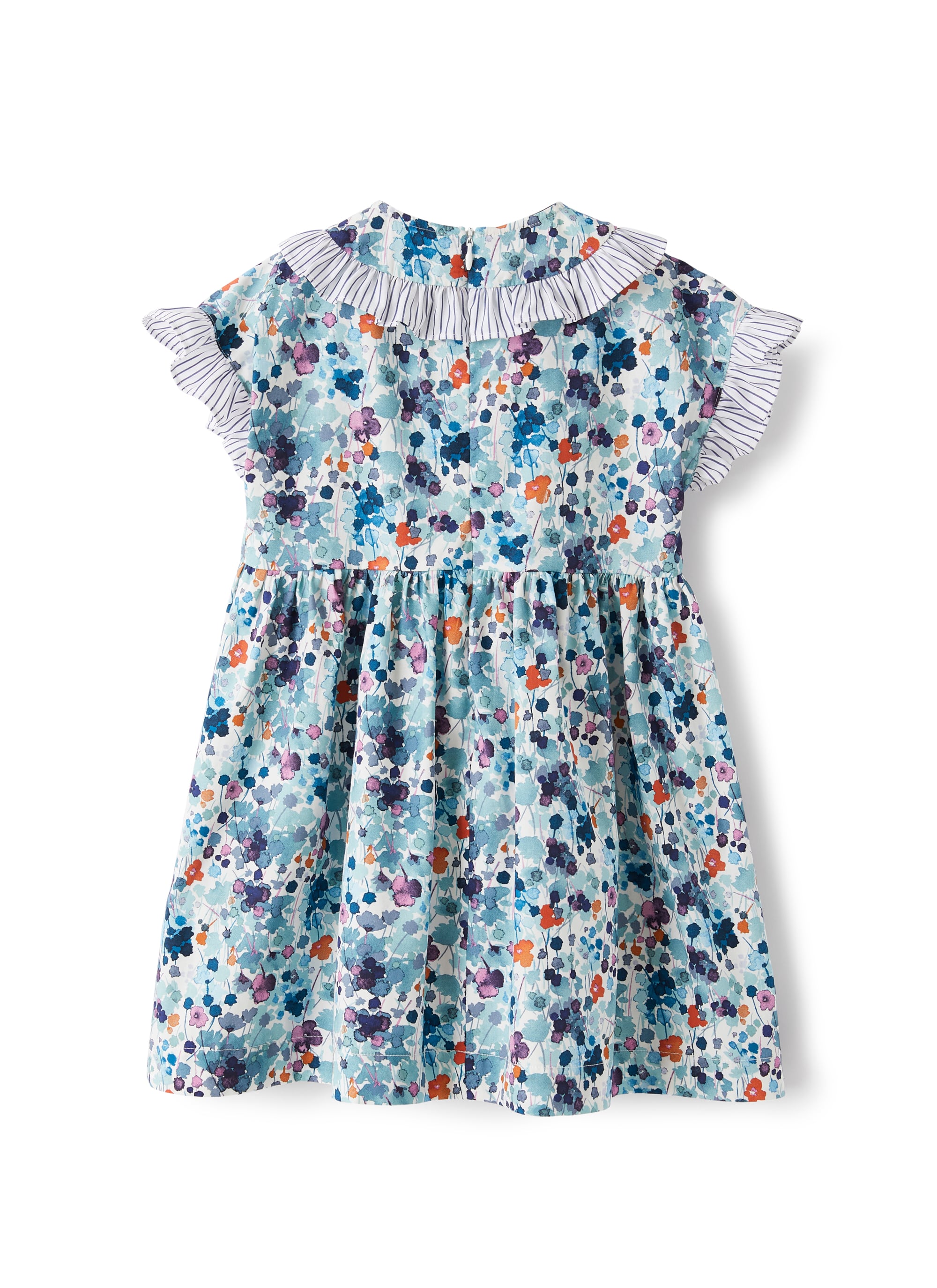 Vestito con fantasia floreale multicolor