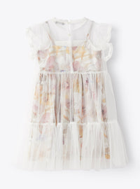 Floral tulle dress - Milk & Pink