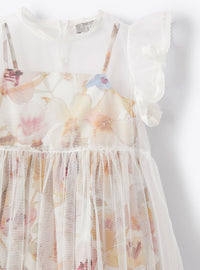 Floral tulle dress - Milk & Pink