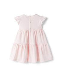 Vestito da neonata in jersey con fiore