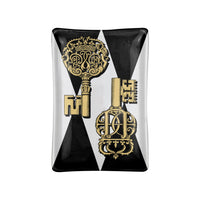 Chiavi oro e Rombi porcelain ashtray - Black & White