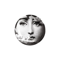 Tema e Variazioni n°139 round porcelain ashtray - Black & White