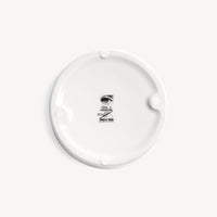 Tema e Variazioni n°363 round porcelain ashtray - Black & White
