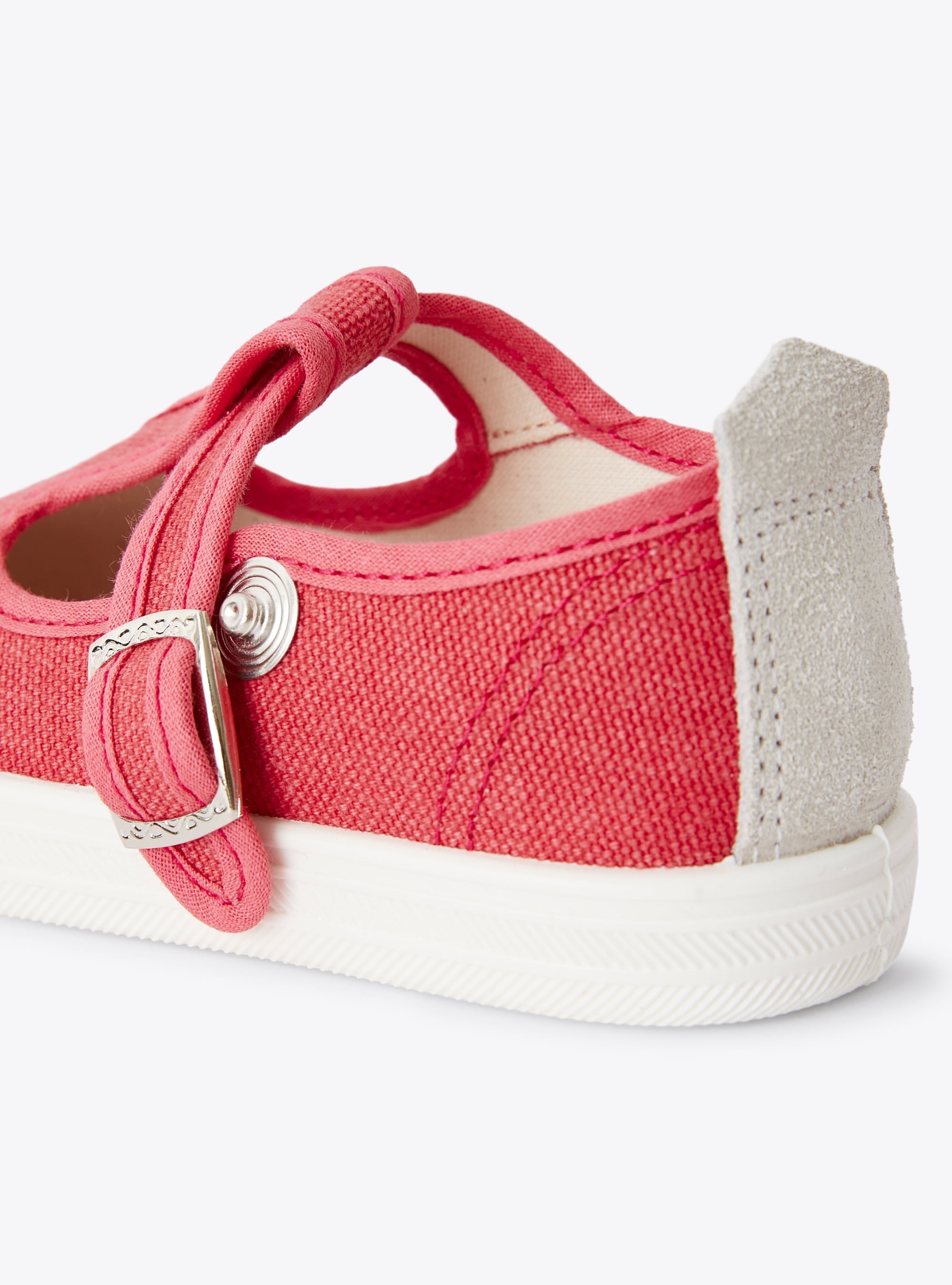 Buckled canvas sandals - Pink