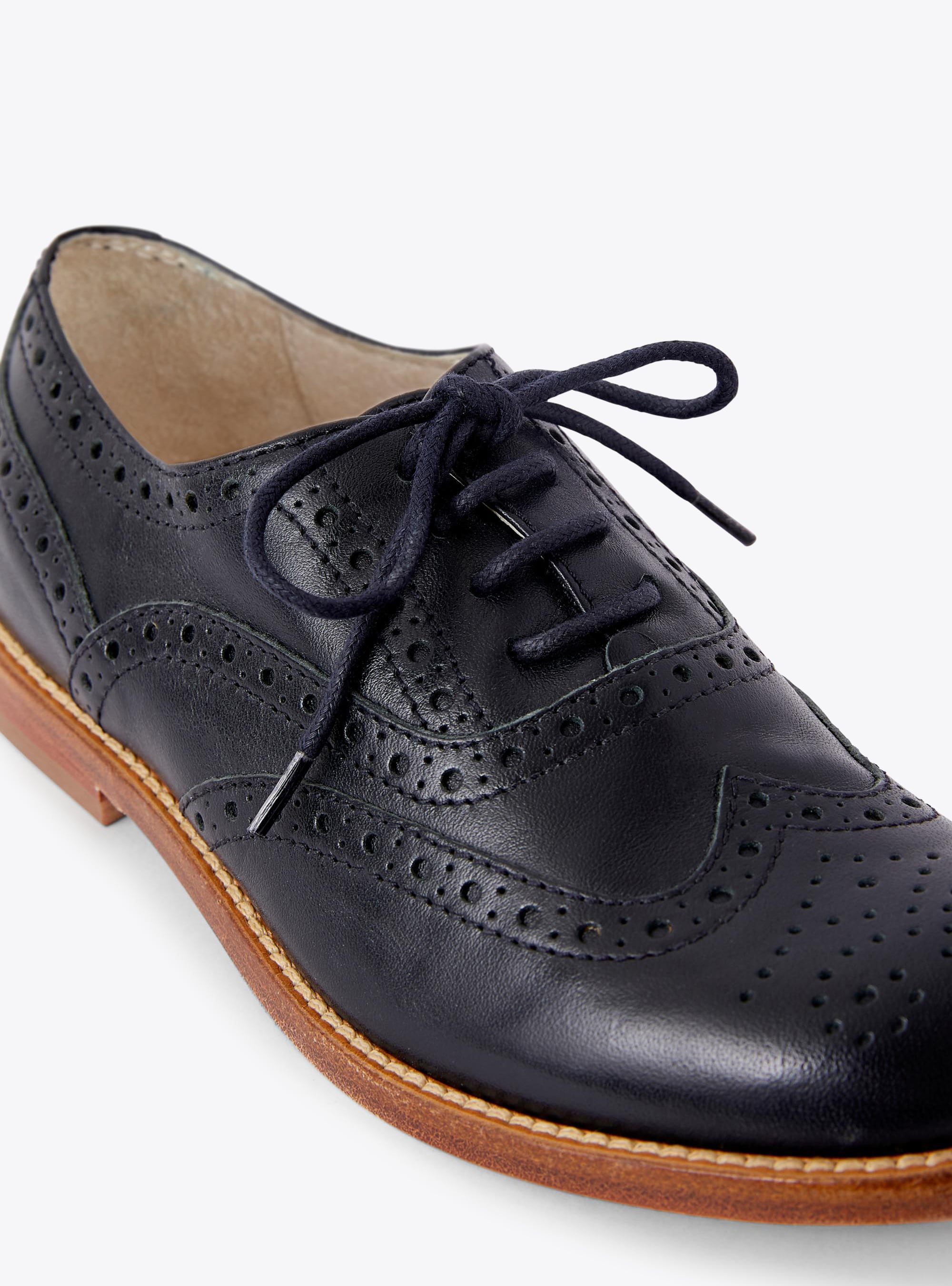 Derbies à lacets en cuir - Blue