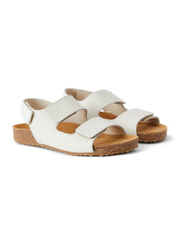 Leather sandals with adjustable straps - Natural