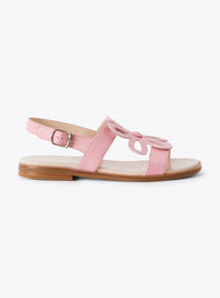 Sandales à brides en cuir - Pink Grapefruit