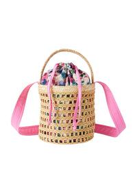 Borsa secchiello con interno in tessuto