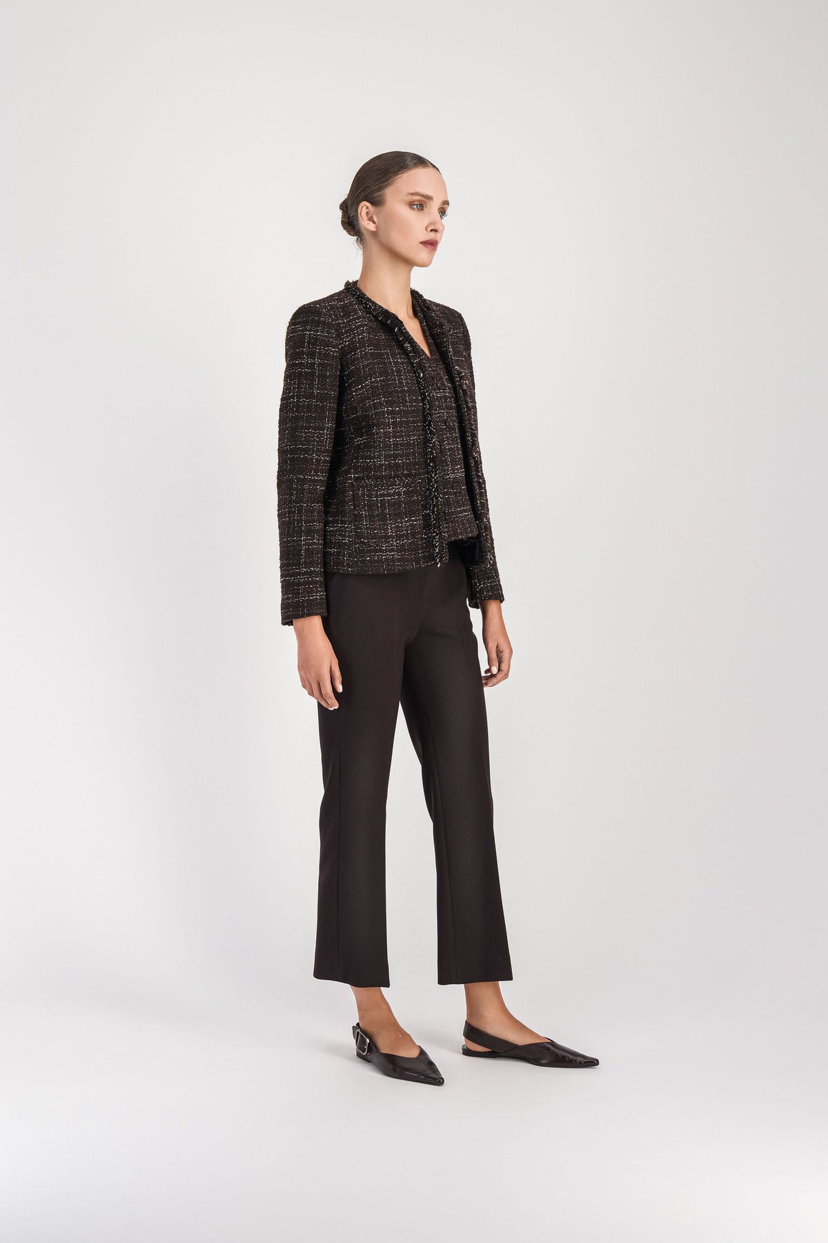 Veste courte col rond - Ebene