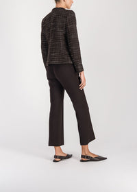 Textured cropped jacket - Ebene