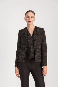 Veste courte col rond - Ebene