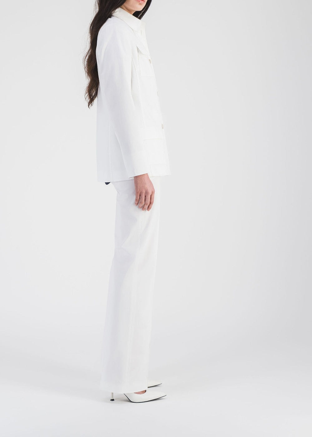 Safari-style jacket - Optical White