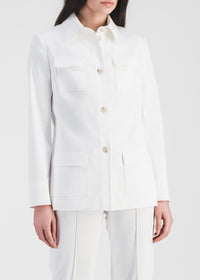 Safari-style jacket - Optical White
