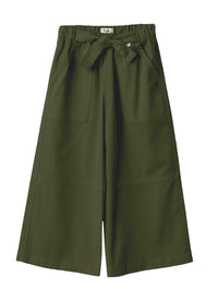 Palazzo pants in gabardine