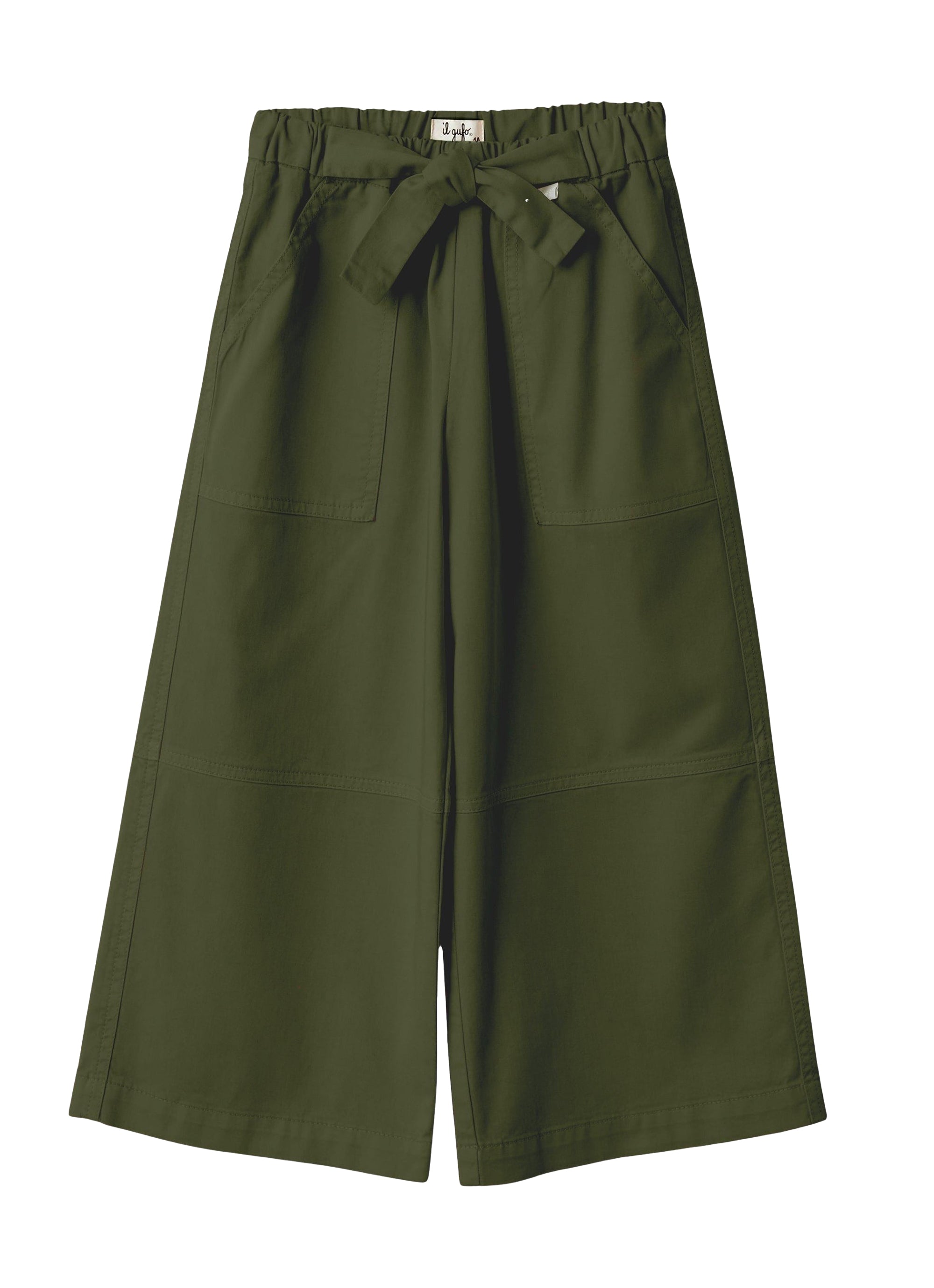 Palazzo pants in gabardine