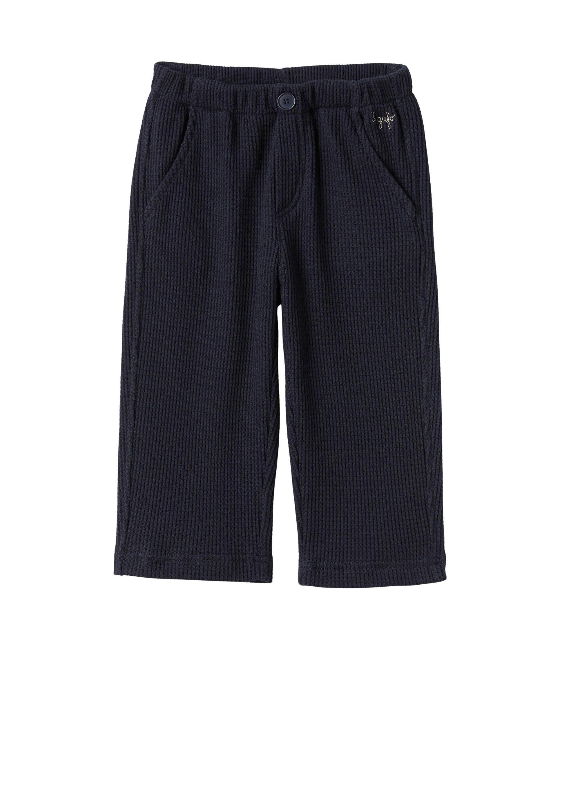 Waffle cotton pants