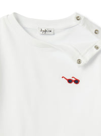 Jersey t-shirt with embroidery
